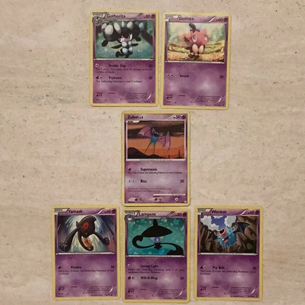 2007 2011 Halloween Pokemon Cards Zubat Assorted Lot Of 6 Card Woobat TCG